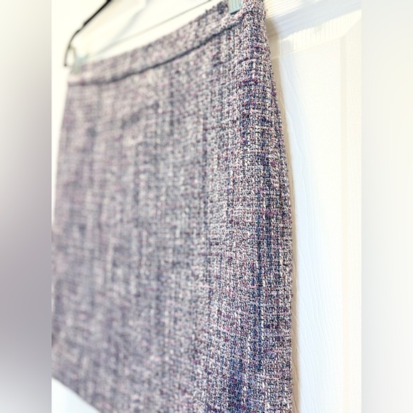 J.Crew No. 2 Purple Multi-Color Tweed Pencil Skirt - Picture 4 of 10